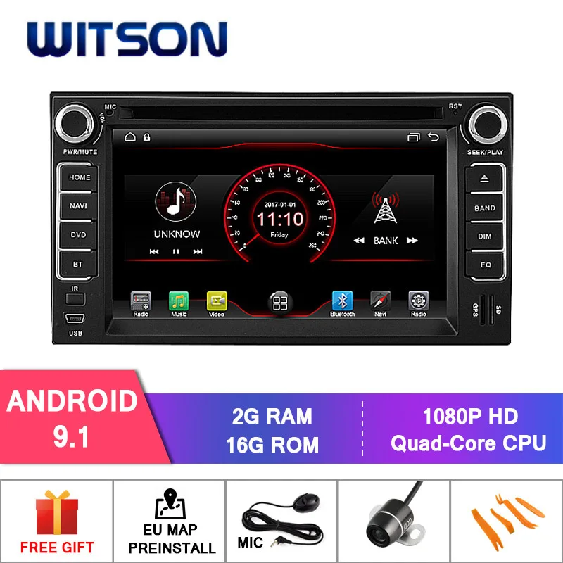 WITSON Android 9 1 автомобильный dvd навигатор для KIA CERATO/SPORTAGE Автомобильная навигационная