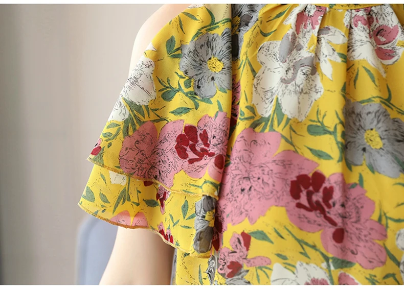 Blusas Mujer De Moda 2021 летние женские блузки с принтом шифоновая блузка для женщин