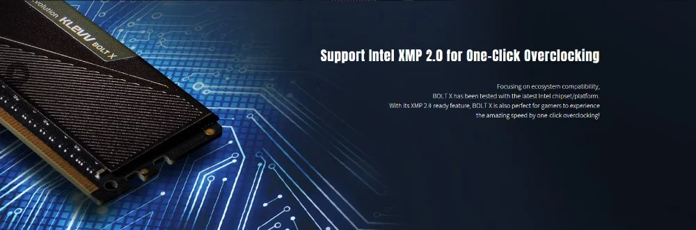 Klevv BOLT-X Настольный ПК 4 ГБ 8 ГБ 16 ГБ DDR4 3200 4 г 8 г 16 г 3200 МГц ram модуль памяти PC4 Intel XMP2.0 DDR4 Gaming momory
