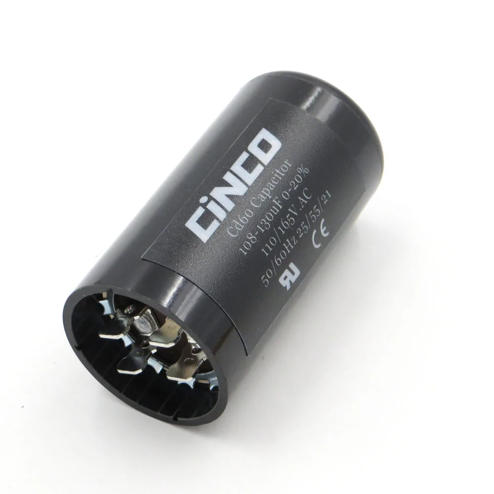 108 130MF 110V 125V 165V CD60 пусковые конденсаторы двигателя RV Электрический двигатель 130 Mfd