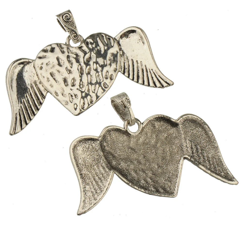 Угол Крылья Подвески для Ожерелья мужчин Подвеска DIY Для женщин сердце любовь