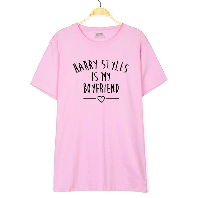 

Harry Styles Is My Boyfriend Letter Print Women Men TShirt Cotton Casual Funny T Shirt for Lady Top Tee Hipster Tumblr Drop Ship