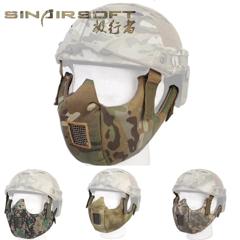 Тактическая защитная маска на половину лица SINAIRSOFT защитные очки для быстрого