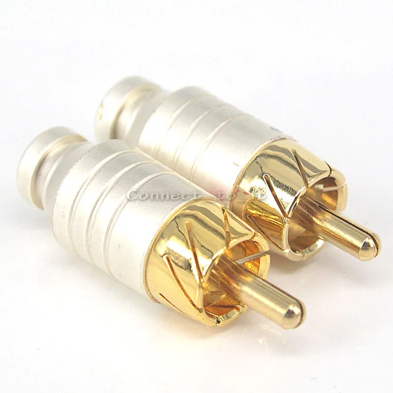 2 шт./лот RCA Штекерный переходник прямой AV-разъем для кабеля | Обустройство дома