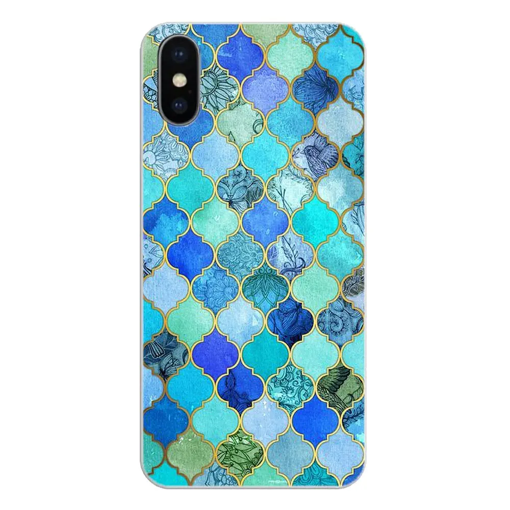 Soft Cases For Huawei Honor 7X V10 6C V9 6A Play 9 Mate 10 Pro Y7 Y5 P8 P10 Lite Plus GR5 2017 Beautiful Mandalas Mermaid Scales |