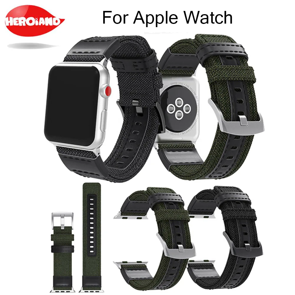 Новый тканевый нейлоновый ремешок для часов + адаптер Apple Watch 38 мм 42 серии 1 2 3