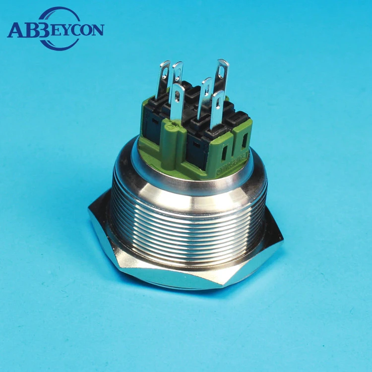 3006F 30 мм кольцевой осветительный кнопочный переключатель антивандальный кнопочный переключатель с символом питания 12 вольт водонепроницаемые переключатели 12 В