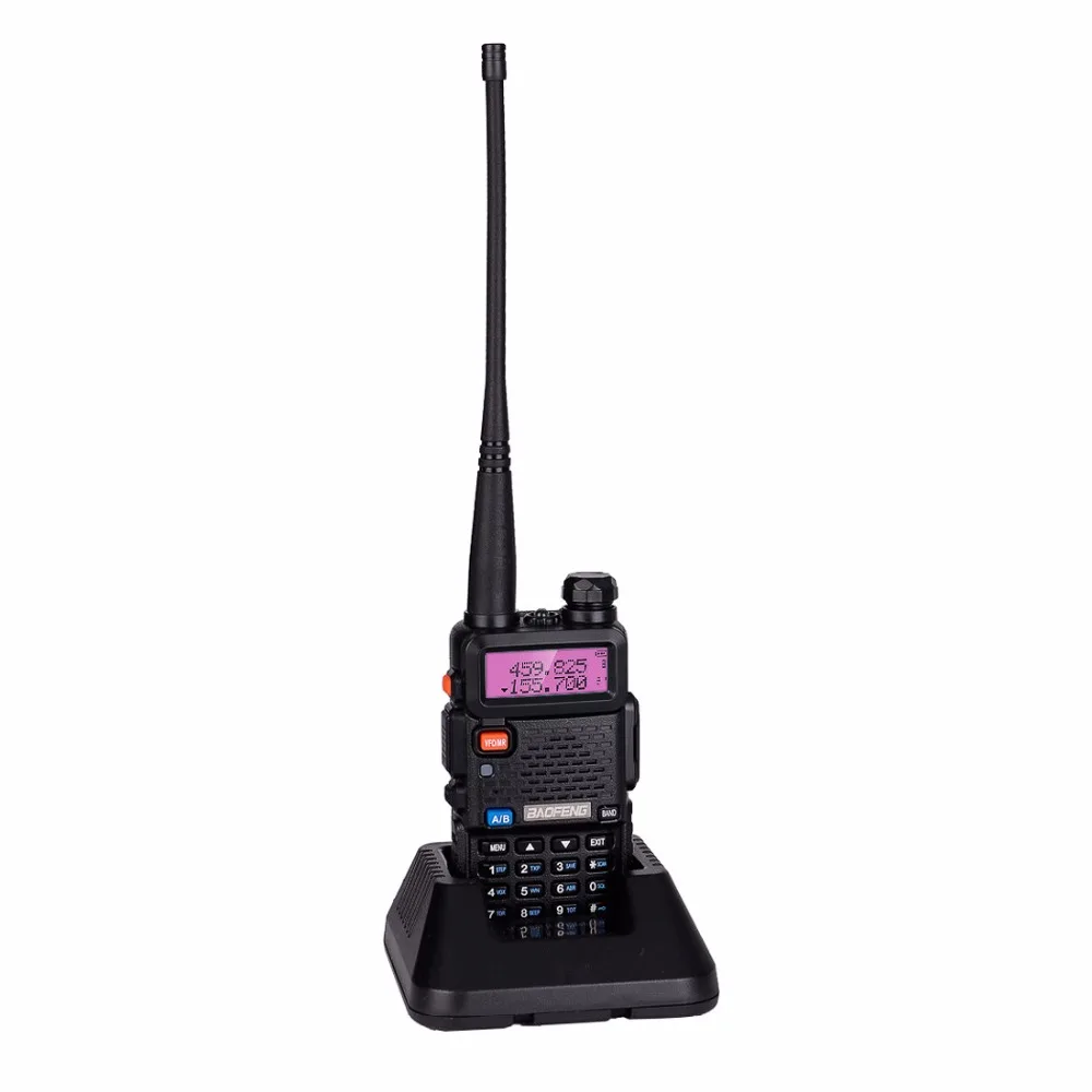 2 шт. BaoFeng UV 5R рация VHF/UHF Двухдиапазонная портативная двухсторонняя радио