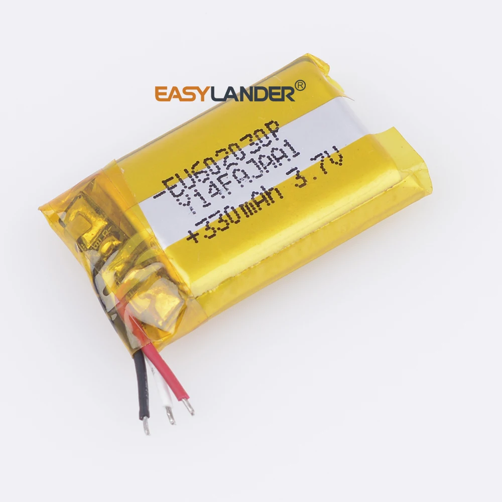 3 проводная NTC 602030 7 V 330mAh запасная литий полимерная батарея для умных часов GPS DVR