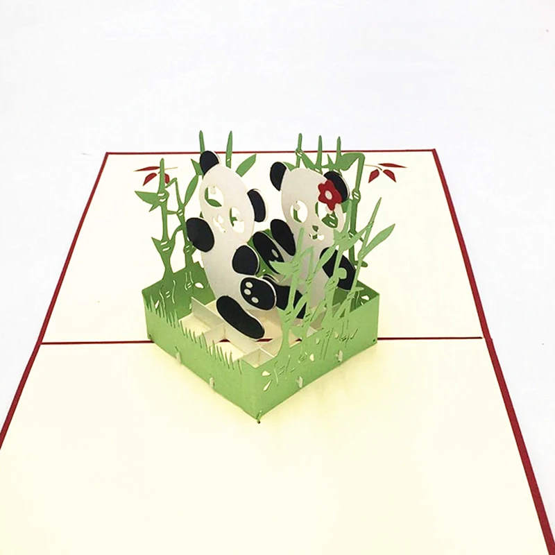 10 шт. 3D открытка ручной работы поздравительная карта Kirigami на день рождения