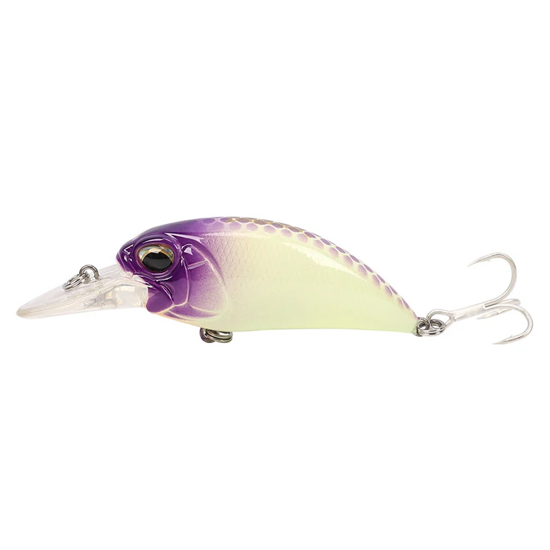 Trulinoya маленькие Fat Crank рыболовные приманки 60 мм 15 г тяжелые Crankbait глубина воды жесткая приманка искусственная наживка Тройной крюк воблер - Цвет: E