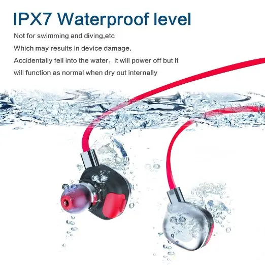 MIFO U5 ПЛЮС Водонепроницаемый IPX7 Гарнитуры Sweatproof Bluetooth 4.1 Стерео Micphone HIFI Магнитного