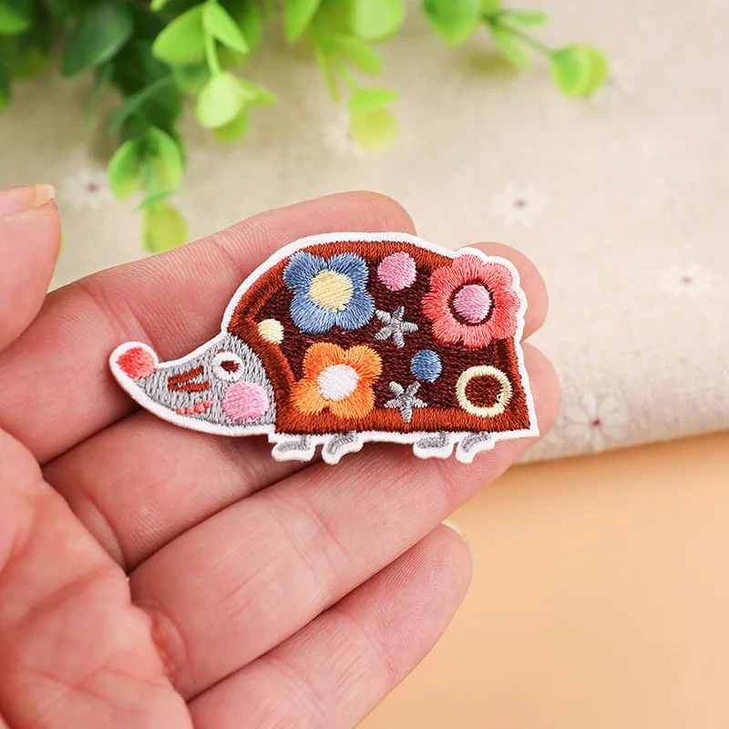 9 шт./лот декоративная Нашивка С Рисунком Слона динозавра жирафа вышитая
