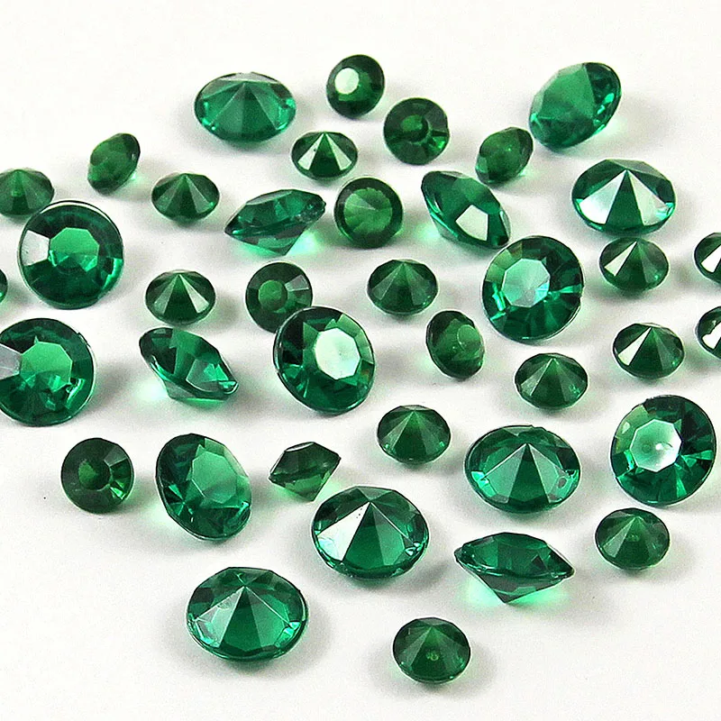 Акриловые бриллиантовые свадебные конфетти 5000 шт. 4 мм стандартное украшение для