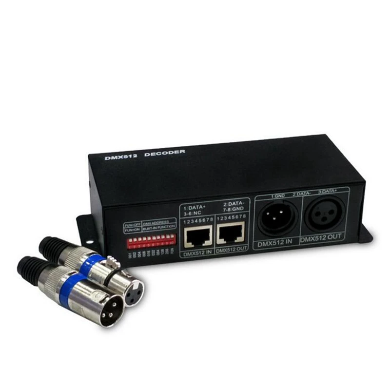 Wonlukiy 10 шт./лот 3CH/4CH DC12 24V RGBW DMX светодиодный Управление RGB DMX512 декодер 3/4 канал * 8A