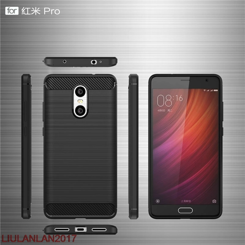 Case Cover For Xiaomi Redmi Pro Carbon Fiber Business Anti-knock Protective Red Black Navy Gray | Мобильные телефоны и