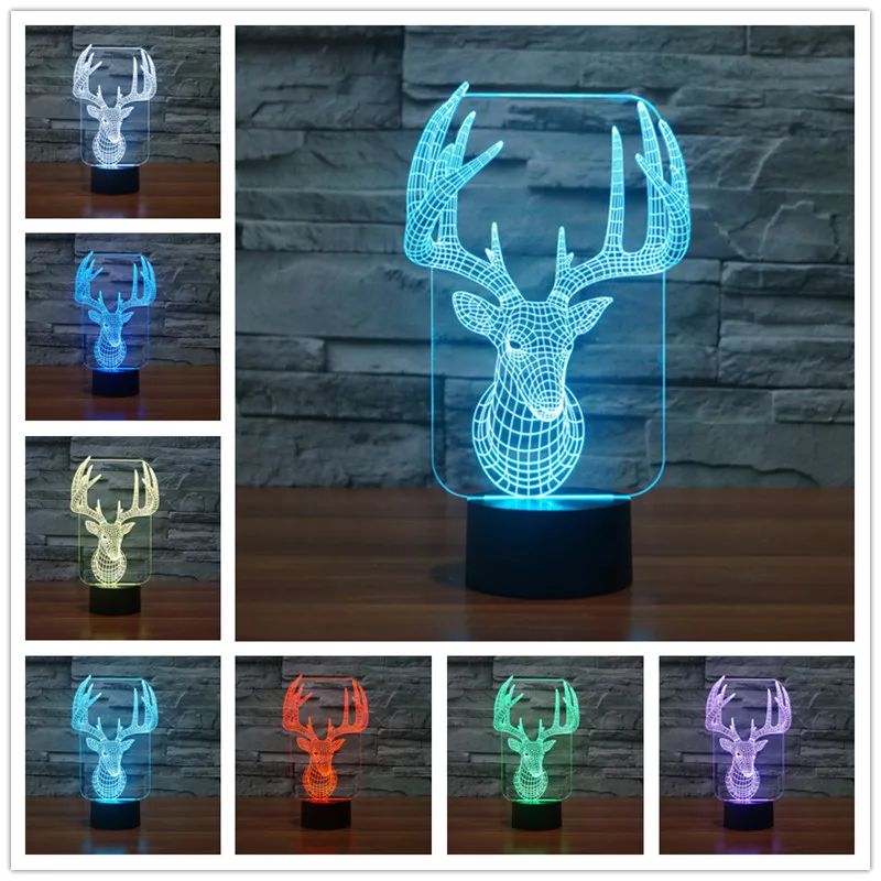 Новинка ПВХ 3d лампа пластиковый ночник для детской спальни светильник с