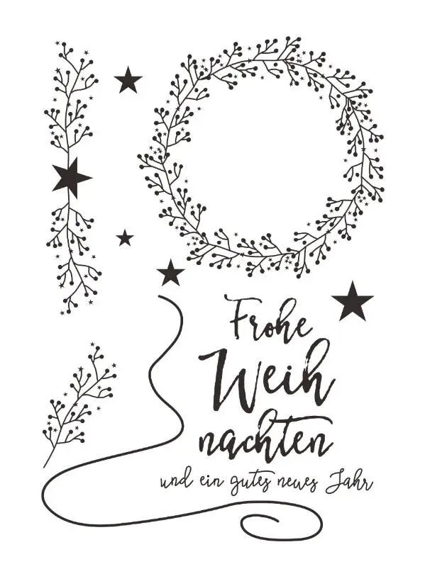 Немецкие прозрачные штампы для скрапбукинга бумажные изделия X0060 | Дом и сад