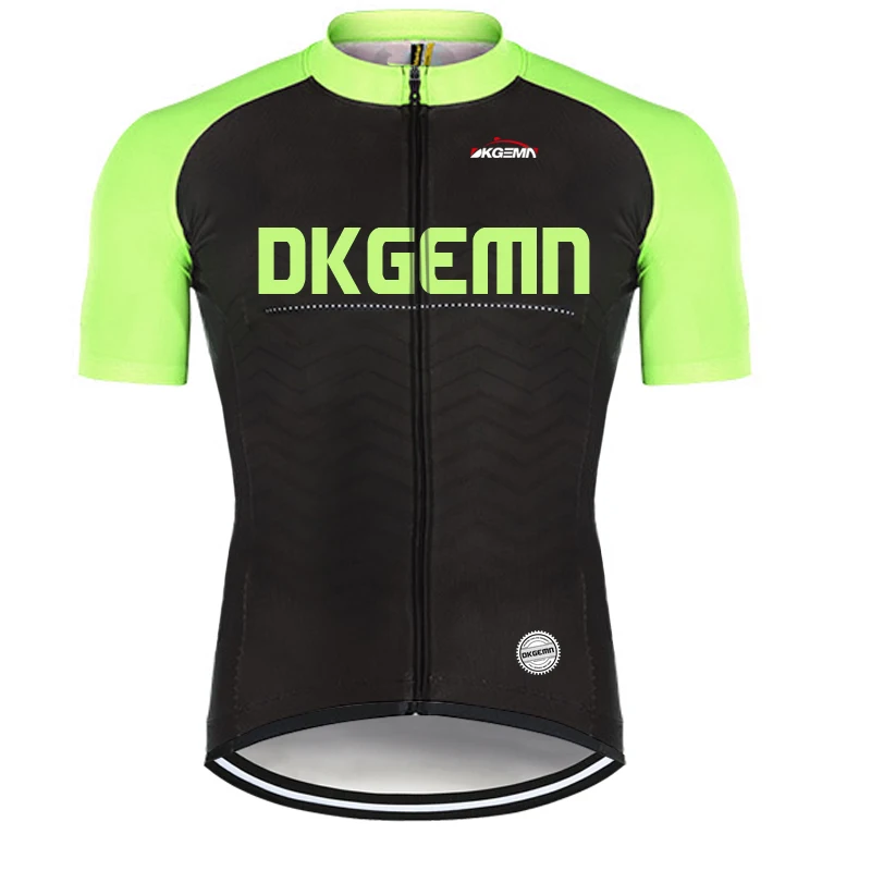 Мужская велосипедная Джерси Зеленый Черный Roupa Ciclismo с коротким рукавом дышащая