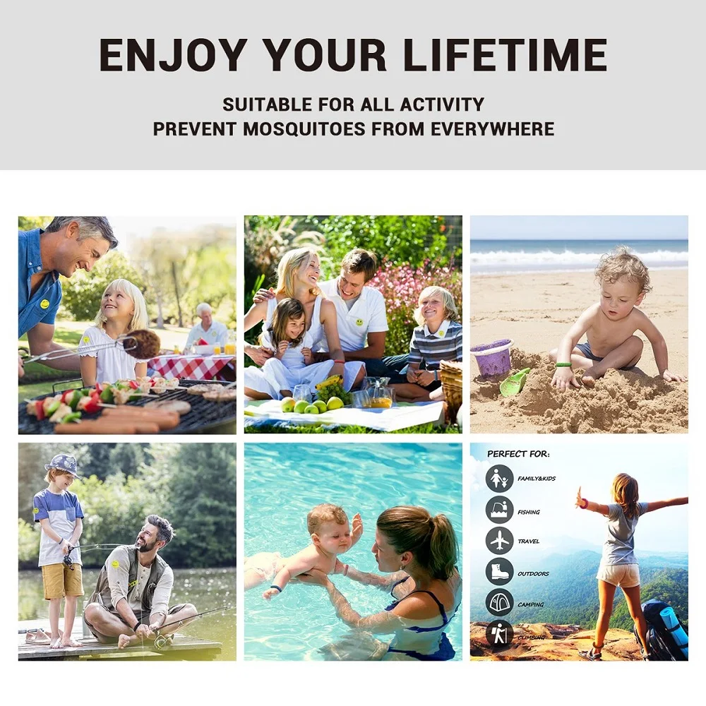 1/5/10pcs Anti Mosquito Repellent Bracelets Multicolor Pest Control Camping Outdoor Killer For Adults Kids | Лампы и освещение