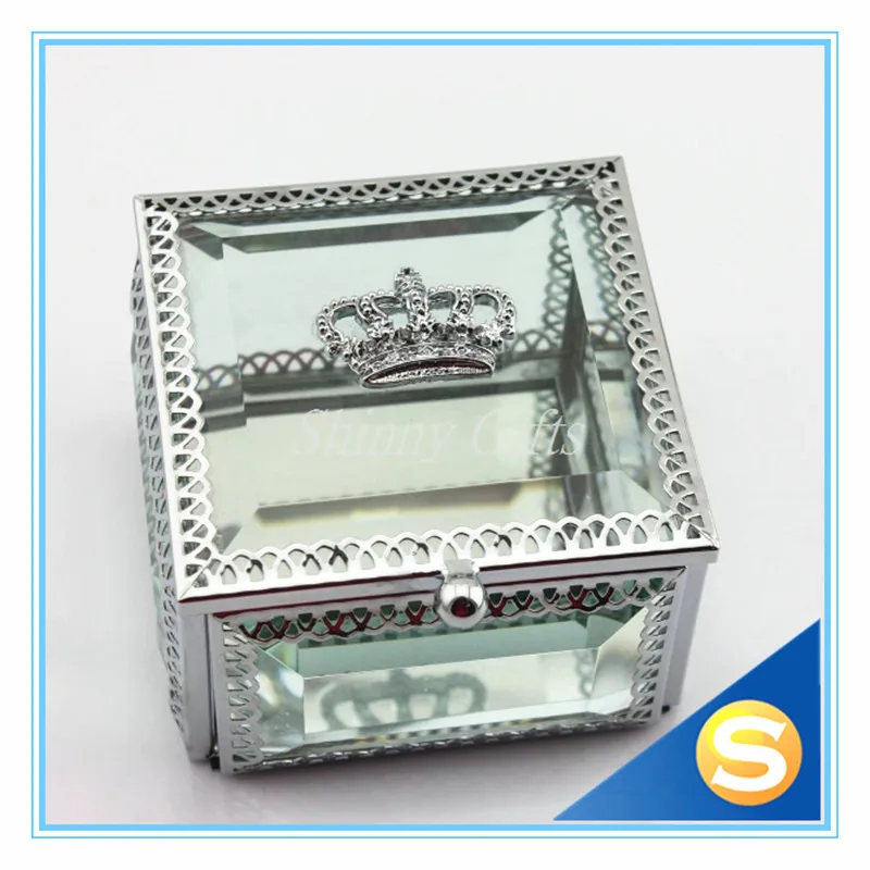 Подарочная коробка для ювелирных изделий с зеркальной коробкой|jewelry box black|box
