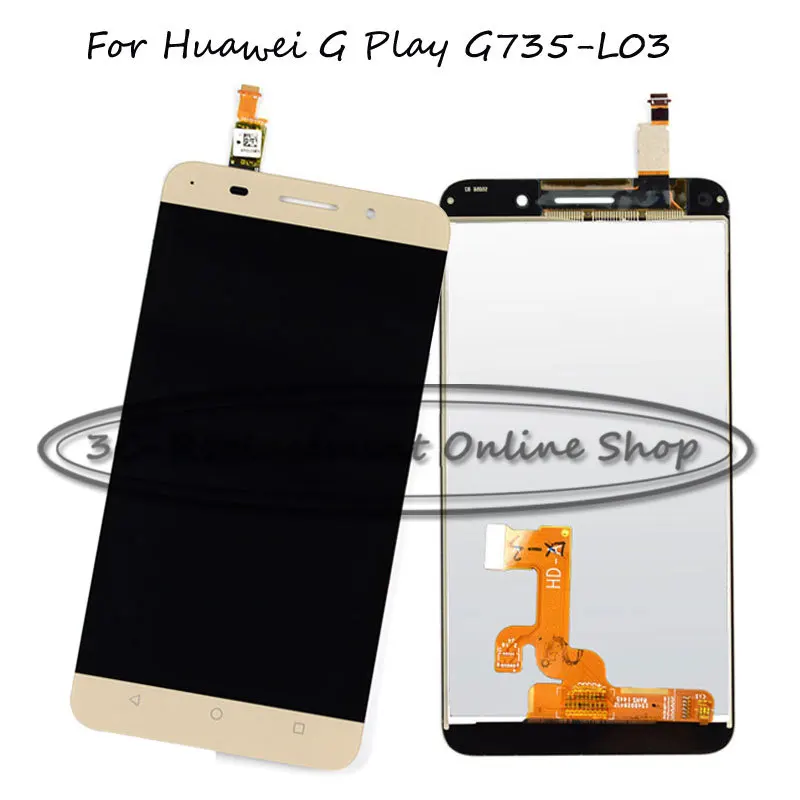 Черный/белый/золотой ЖК дисплей + TP Для Huawei G Play G735-L03 G735-L23 G735 цифровой