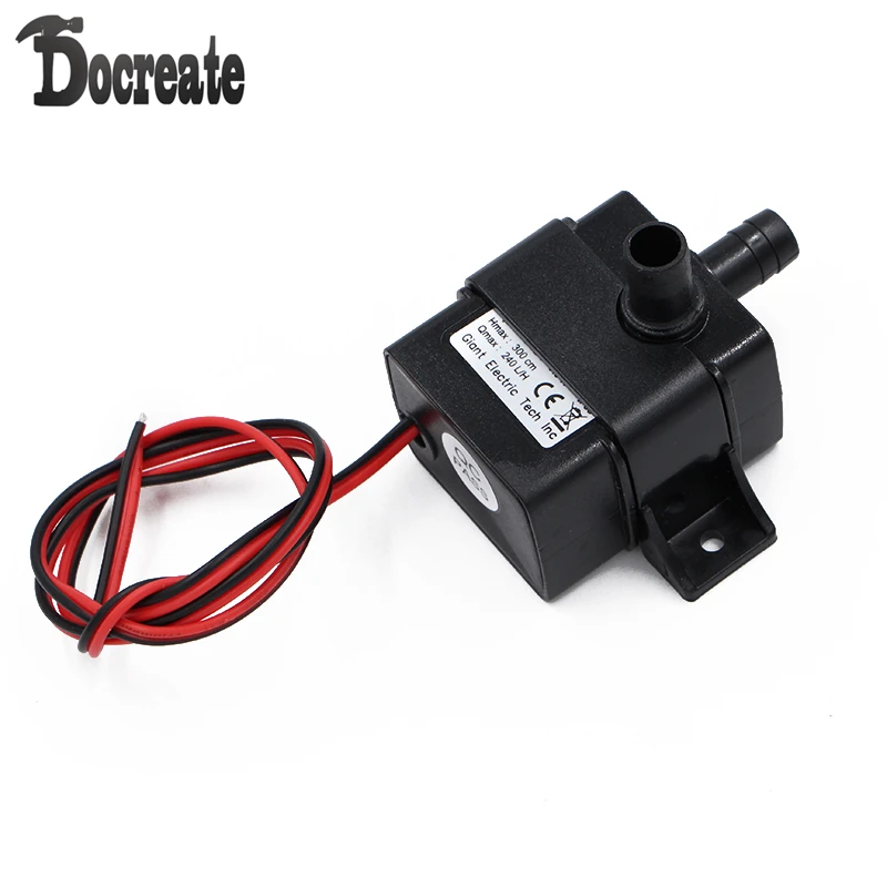 Мини DC12V 3M микро тихий бесщеточный мотор погружной водяной насос|submersible water pump|water