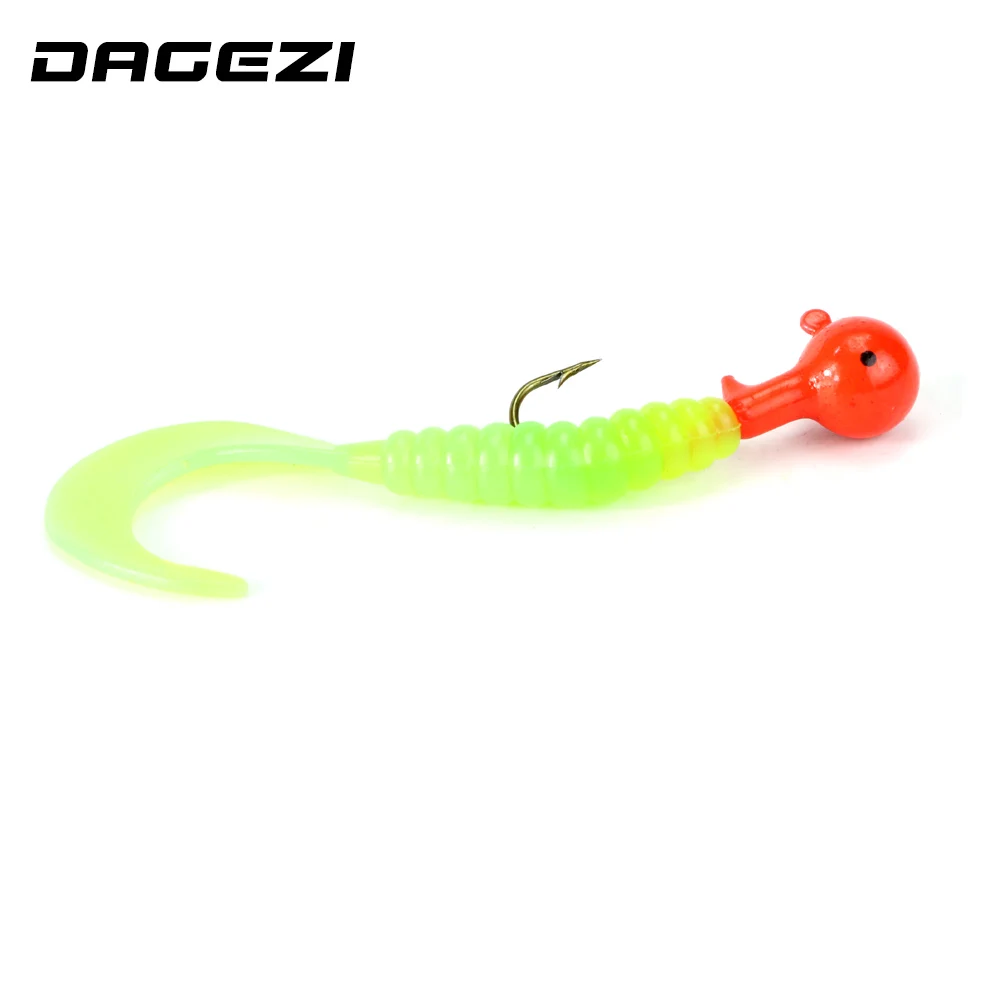 DAGEZI 18 шт./компл. мягкие блесны для рыбалки с коробкой морская Мягкая приманка