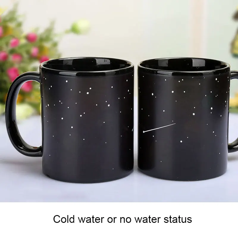 Кружка с созвездием меняющая тепло новинка керамические кофейные чашки кухонные