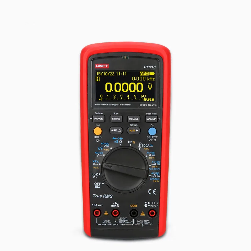 Industrial True RMS Digital Multimeters Admittance nS Temperature AC LoZ Measure Square Wave Li-Battery USB NCV UNI-T UT171C | Инструменты