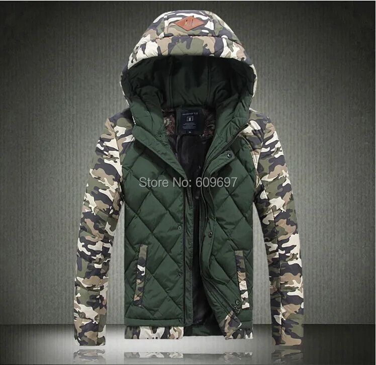 М-4xl 5xl мода цветок лоскутное белая утка вниз пальто куртки для человека куртка 2014