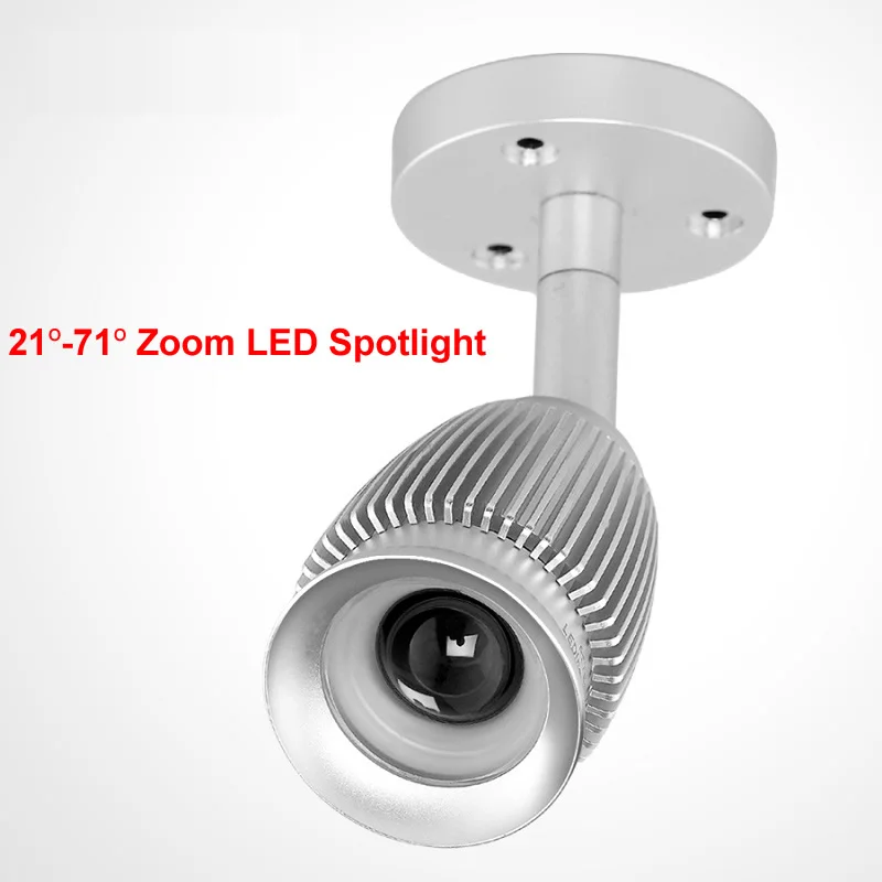 Новый прожектор поверхностного монтажа Zoom Spot Led Light Cob Cree Chip 3W 3000K 4000K 6000K для подсветки музейных витрин 110V 220V.