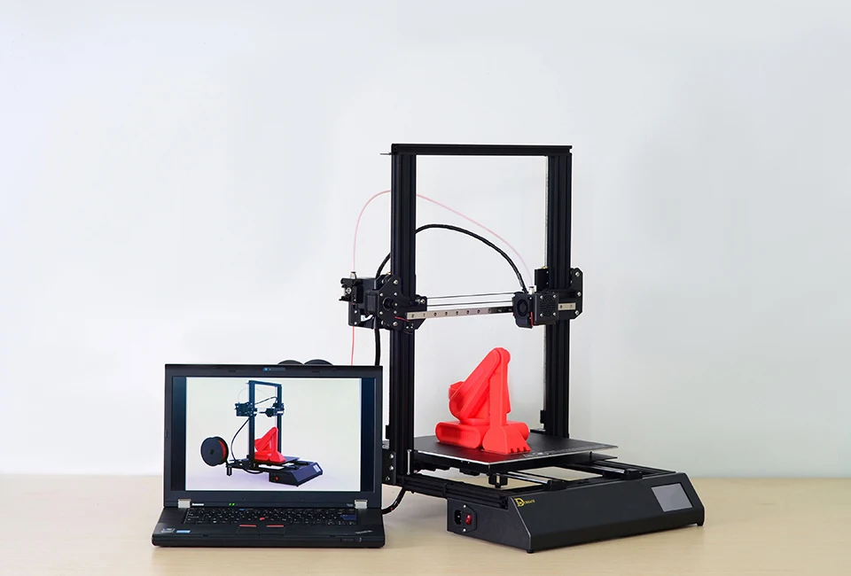 DMSCREATE DPX 3d принтер, литье размер 300*300*400 мм, 3,5 сенсорный экран стабильная материнская плата, линейная направляющая, модульная установка