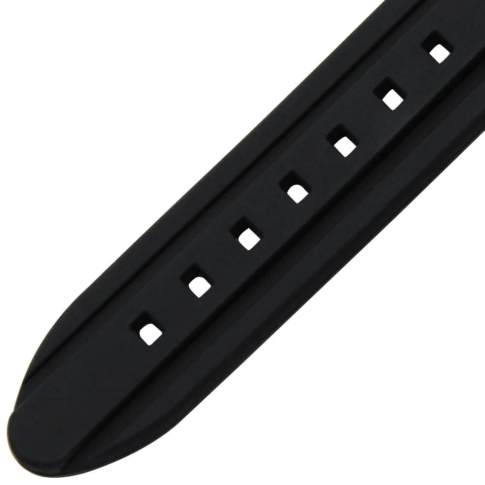 Ремешок силиконовый для наручных часов резиновый браслет с пряжкой из