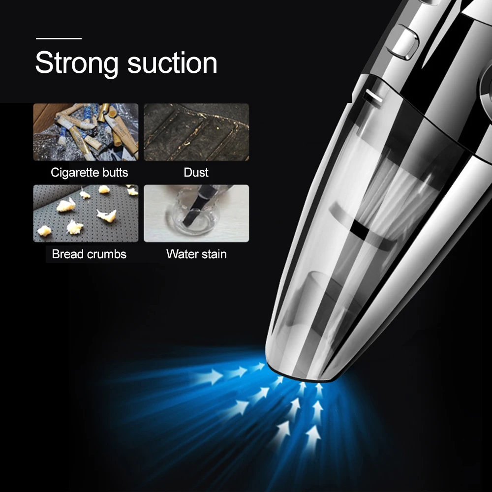 Портативный автомобильный пылесос для сухой и влажной уборки 120 Вт 12 В |