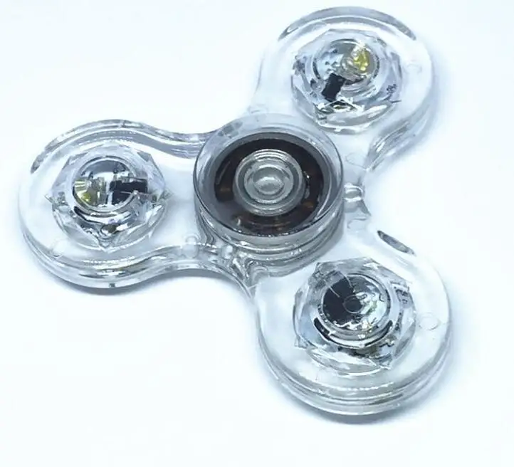 LED WHITE 1 Новинка, синий, фиолетовый камуфляж, милый Принт, Спиннер для пальцев, для аутизма и СДВГ, анти-тревога, камуфляжные игрушки для детей и взрослых - Цвет: LED WHITE 1