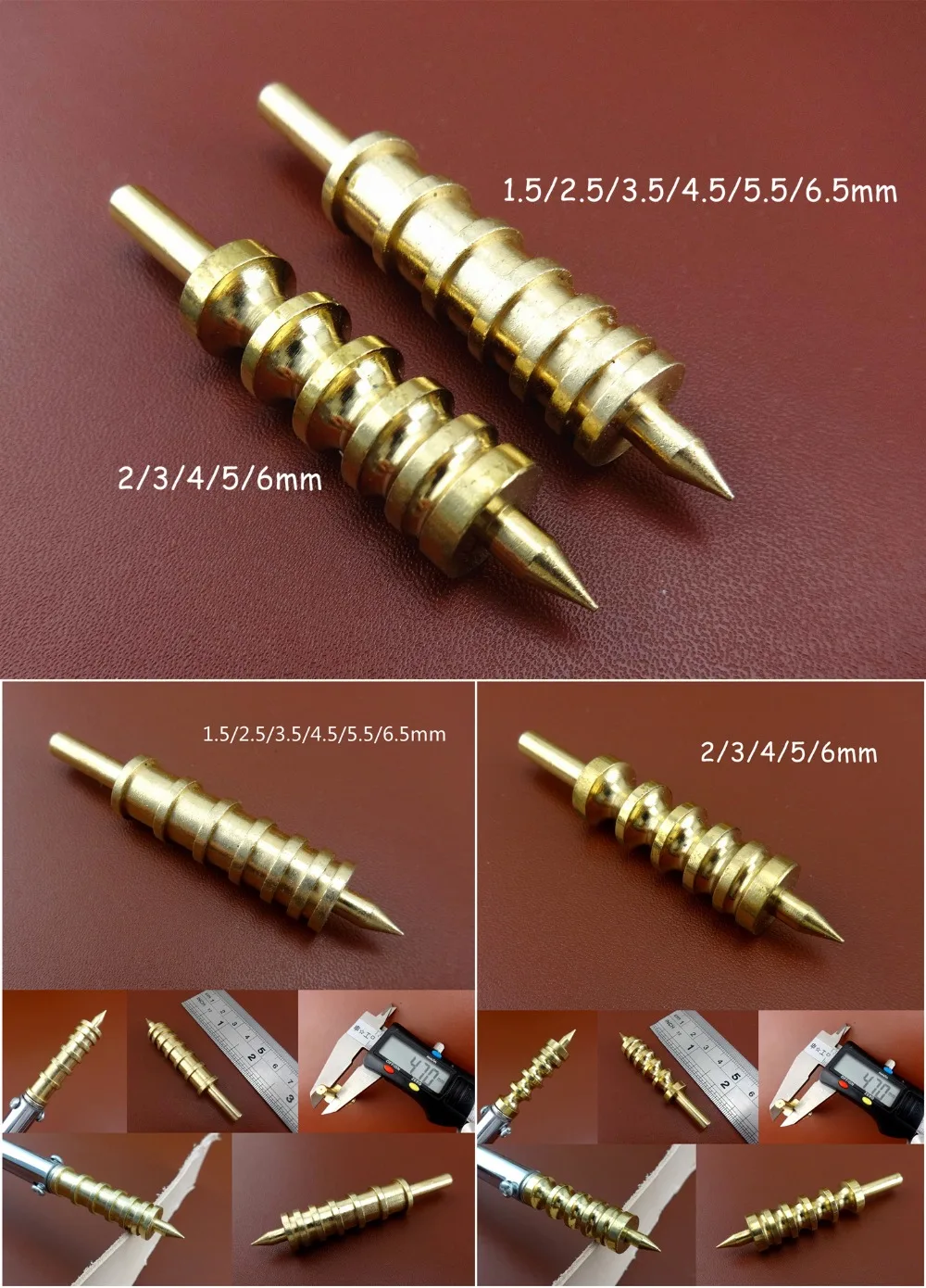 2 шт. кожаный крафт краевой окантовочный паяльник латунный наконечник для