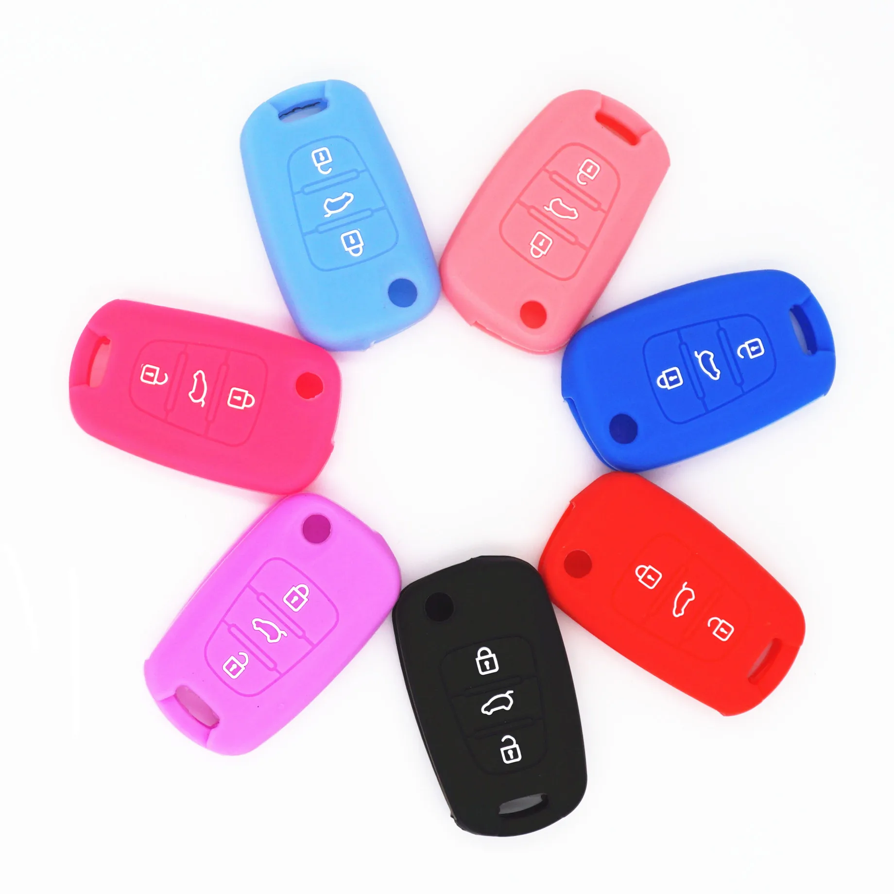 WFMJ силиконовый чехол для ключей с 4 кнопками и дистанционным управлением брелок