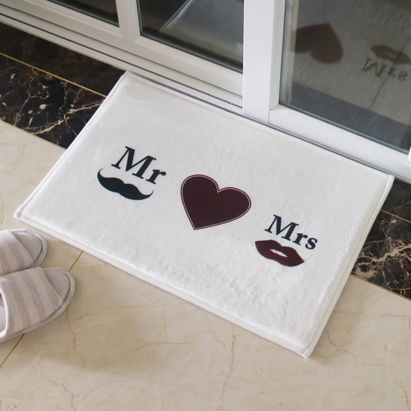 Кухонные коврики противоскользящие для домашнего декора Mr Mrs Heart кухонные ковры