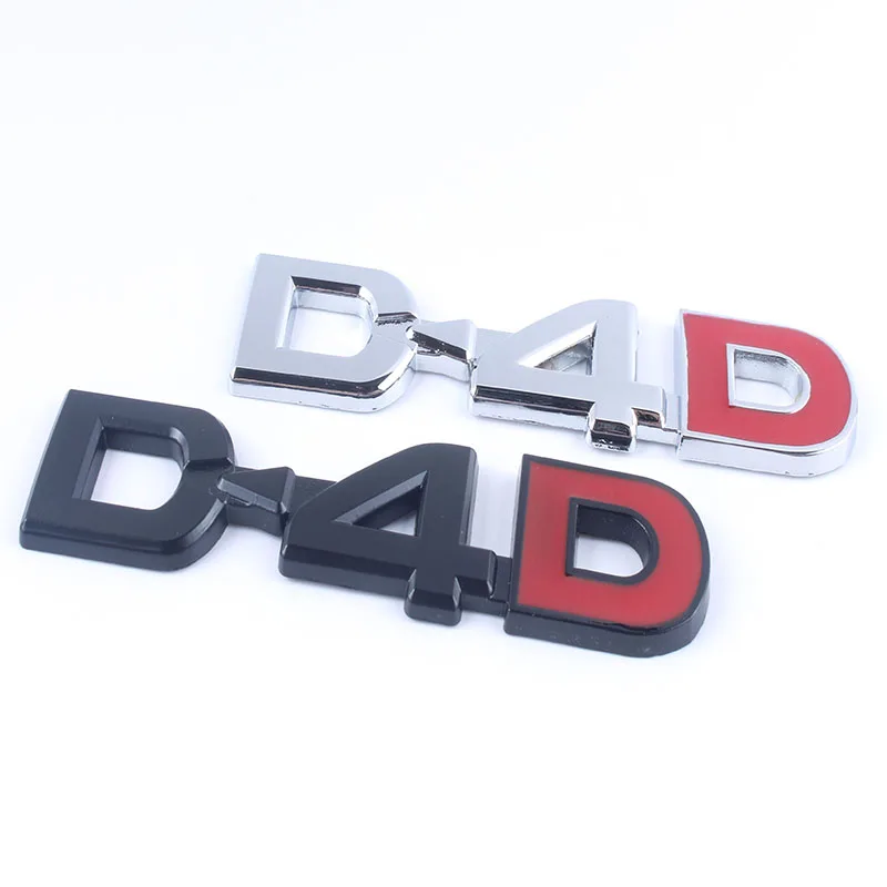 Новый высококачественный металлический 3d логотип D4D боковая Эмблема для