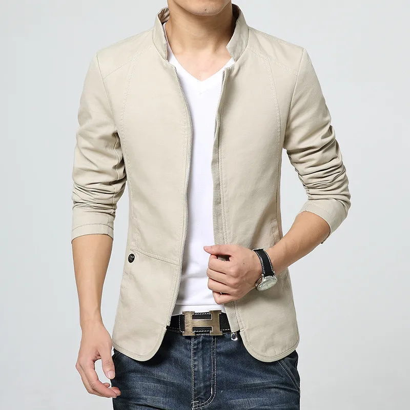 Куртка мужская приталенная однотонная Качественная верхняя одежда брендовая 5