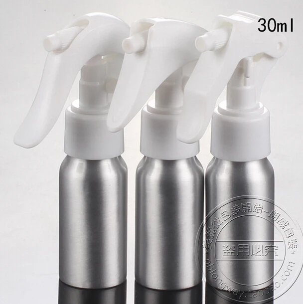 

Capacity 30ml 30pcs/lot factory wholesale Aluminum bottle + mice spray bottle, aluminum spray bottle