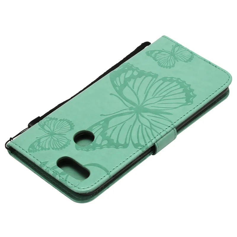 Чехол бумажник чехол для Huawei P40 P20Pro кожаный книжка с 3D бабочка P30 P30Pro P10 P9 P8 P8Lite