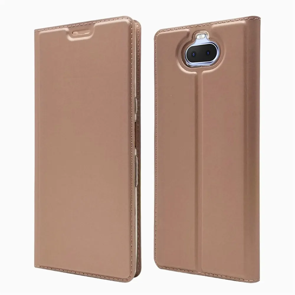 Luxury Leather Flip Book Case for Sony Xperia 10 Plus 1 XA1 XA2 Ultra XZ2 Premium Compact XZ3 L2 Retro Phone Cover Shell