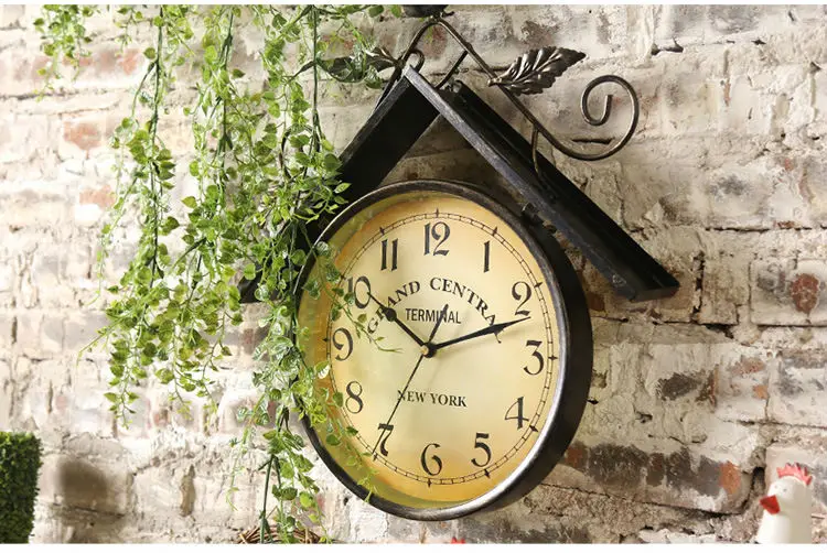 Американская сельская местность Ретро кованого железа домик для птиц настенные