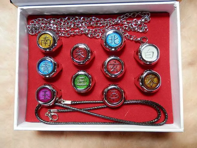 Аниме модные героя аниме Наруто набор колец полный комплект Akatsuki Косплей Member's