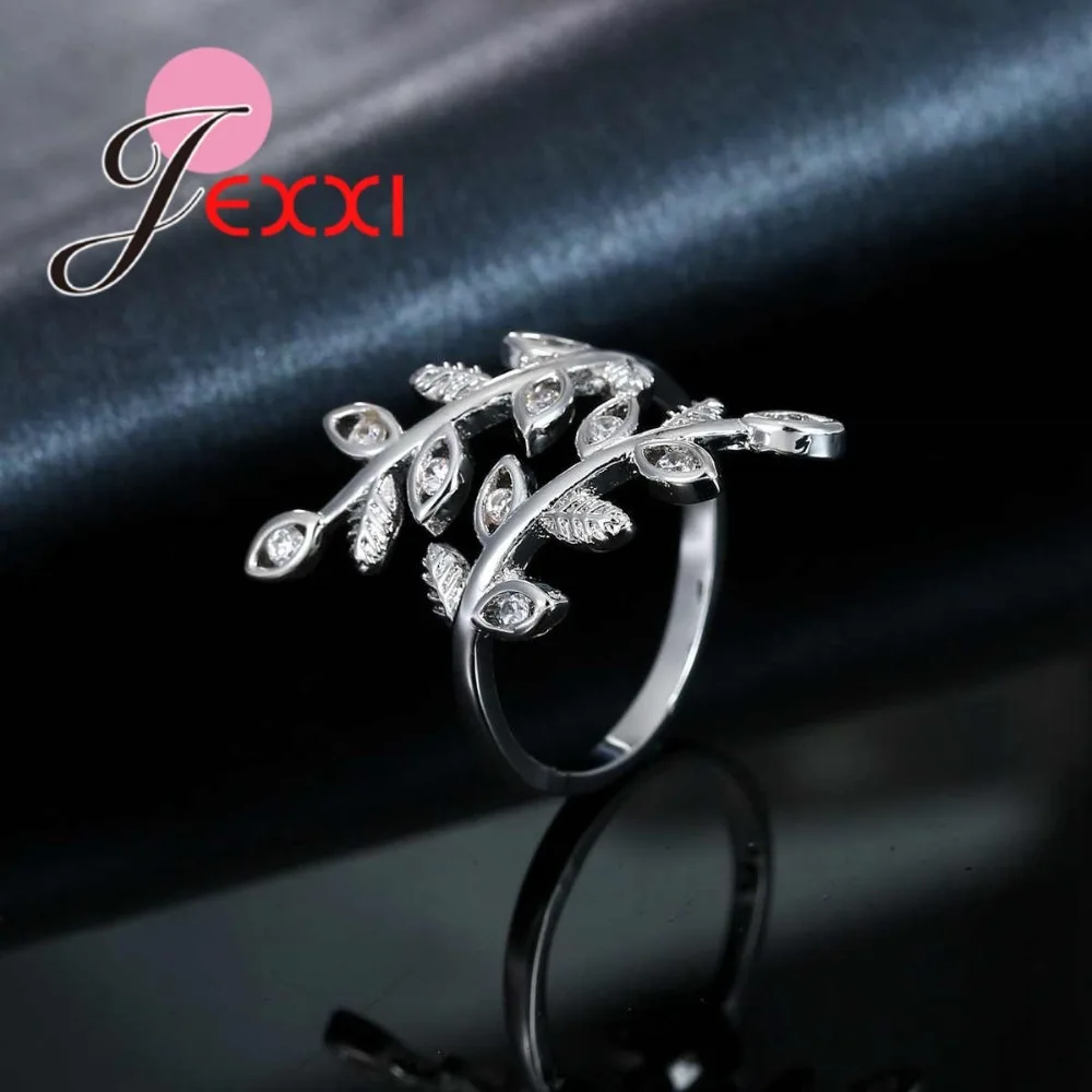 Женское кольцо из серебра 925 пробы с фианитом|wedding engagement ring|leaf ringengagement ring |