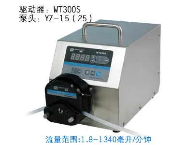 

WT300S YT25 Lab Food Industrial Basic Speed Variable Peristaltic Filling Dosing Pump 50-1600ml/min