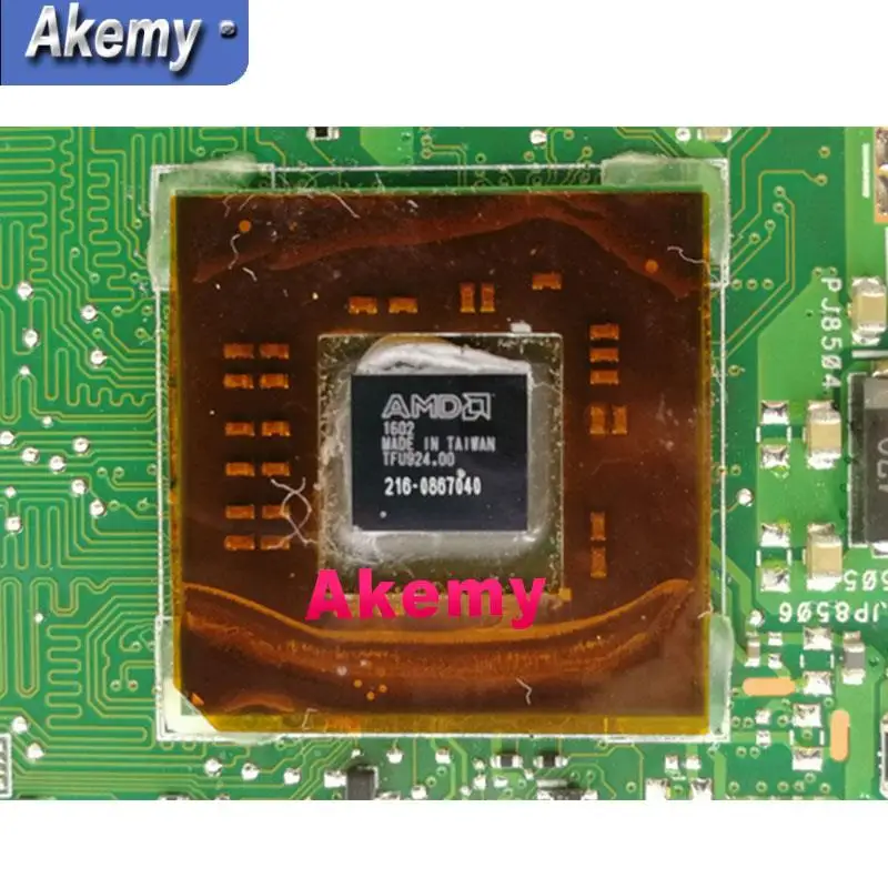 AK X555DG X555YI материнская плата для ноутбука For Asus X555Y X555D A10-7400P 4 Гб RAM Тест ОК |