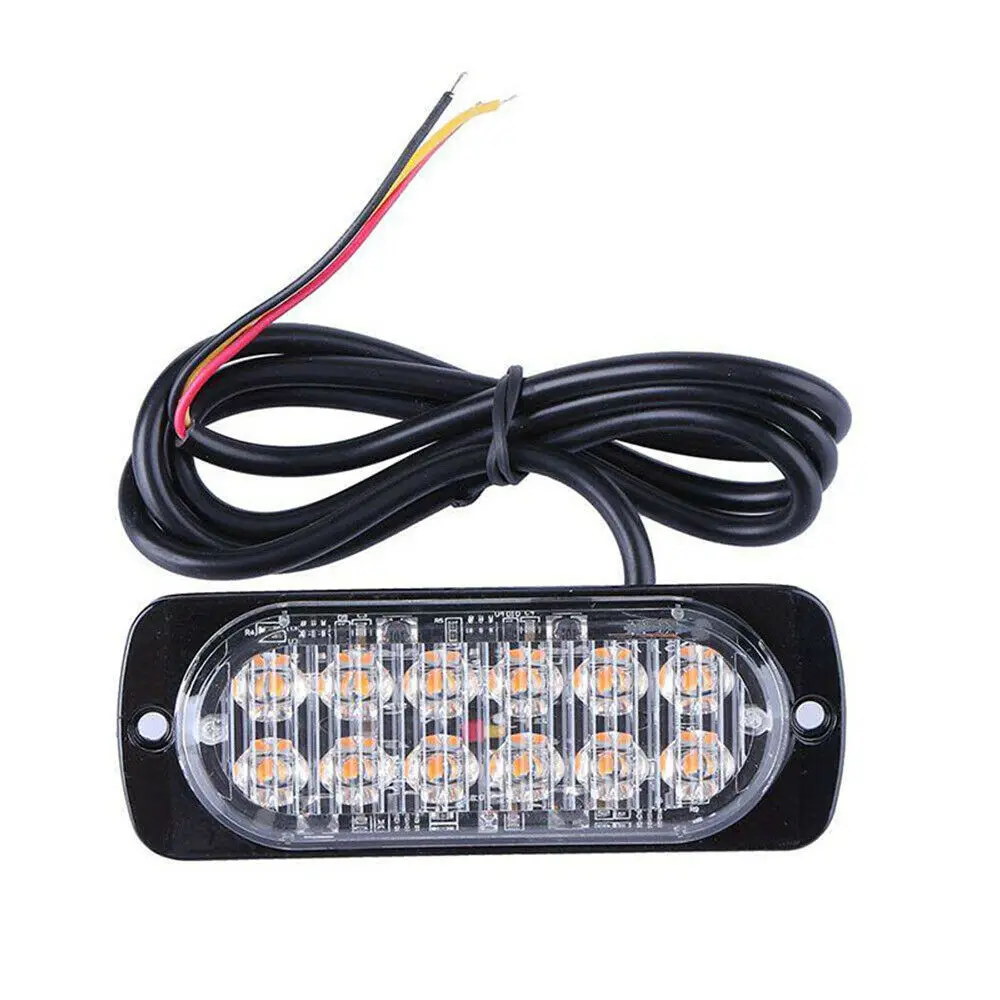 

4 led car strobe flash lights 18W 6 LED Amber/Red/White Car Truck Motorcycle Emergency Beacon Warning Hazard Flash Strobe Light